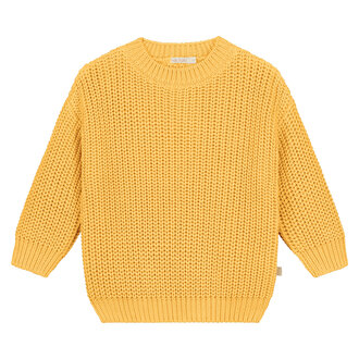 Yuki chunky knitted sweater //  lemon