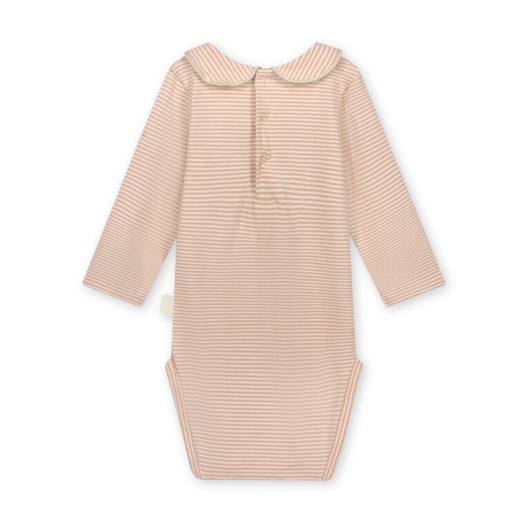 Gray Label baby collar onesie // faded pink / cream