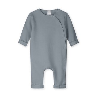 Gray Label baby suit with snaps // stone grey