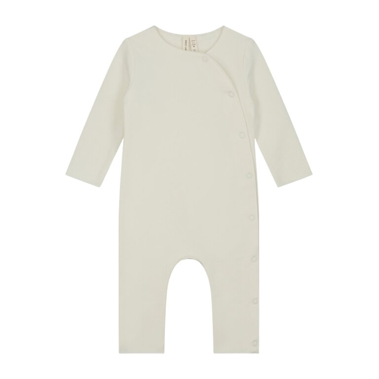 Gray Label baby suit with snaps //  cream