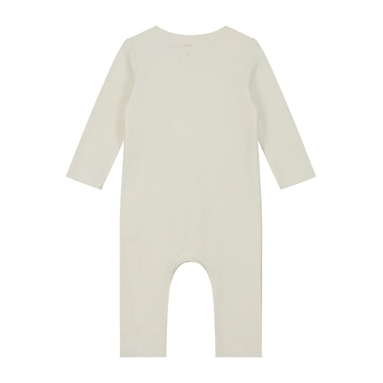 Gray Label baby suit with snaps //  cream