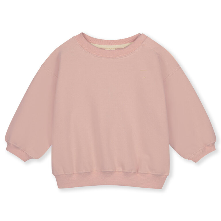 Gray Label baby dropped shoulder sweater //  faded pink