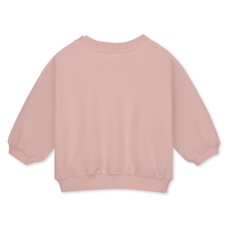 Gray Label baby dropped shoulder sweater //  faded pink