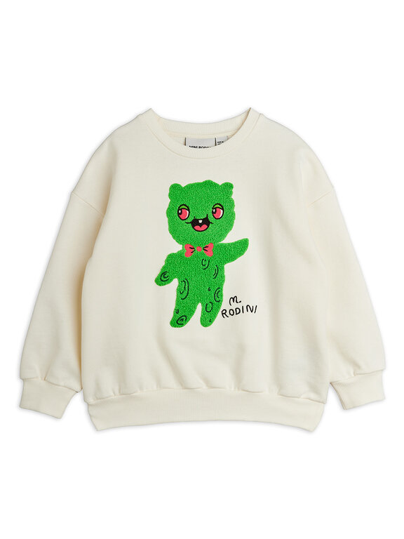 Mini Rodini alien chenille sweatshirt // off-white