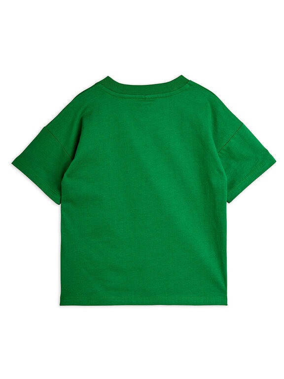Mini Rodini panther sp ss tee // green