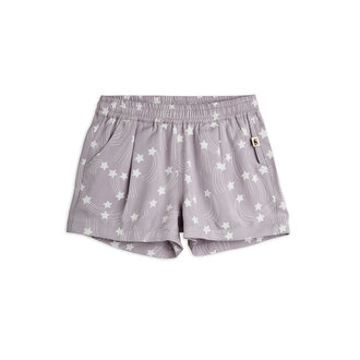 Mini Rodini starfall aop woven shorts // purple
