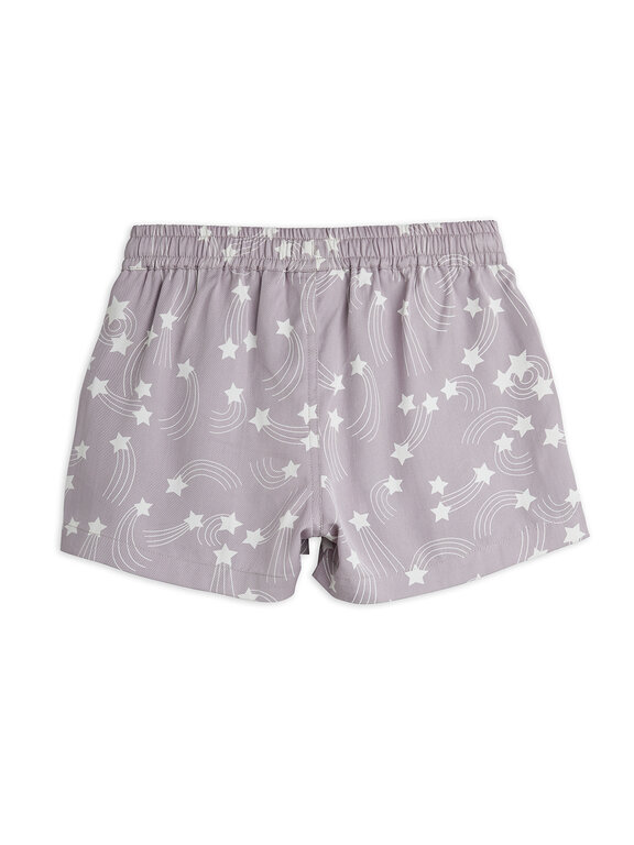Mini Rodini starfall aop woven shorts // purple