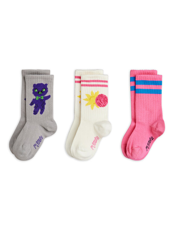 Mini Rodini alien 3-pack socks // multi