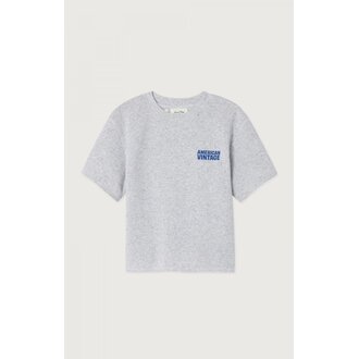 American Vintage evona sweater tshirt  // gris clair chine