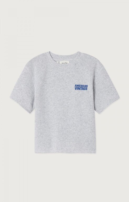 American Vintage evona sweater tshirt  // gris clair chine
