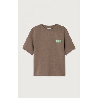 American Vintage evona sweater tshirt  // marron surteint