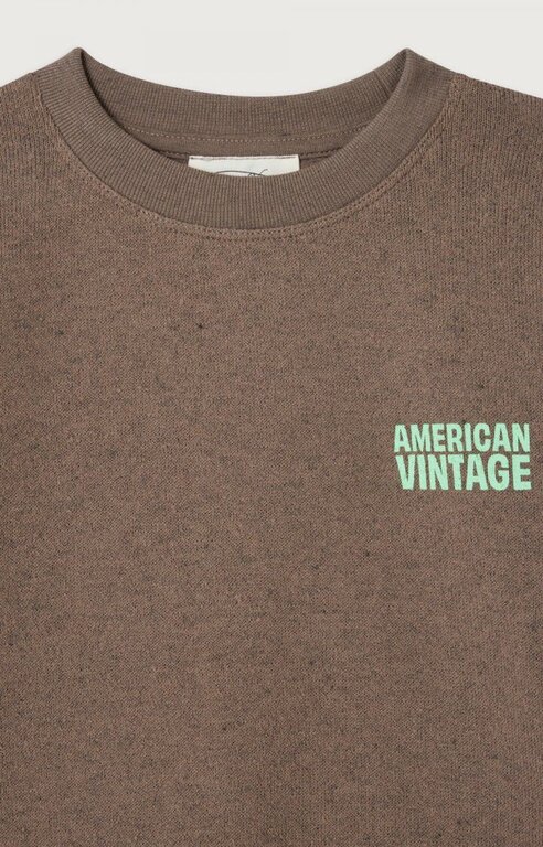American Vintage evona sweater tshirt  // marron surteint