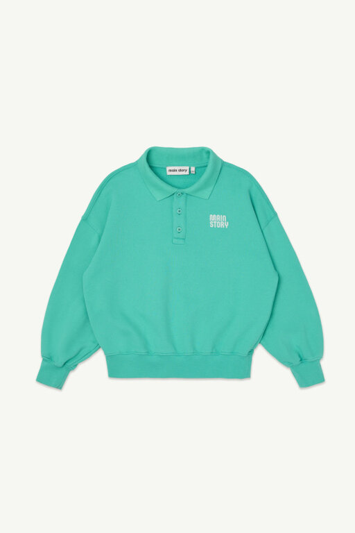 Main Story polo sweatshirt // jelly bean