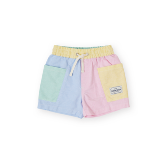 Goldie & Ace noah pocket shorts // colour block