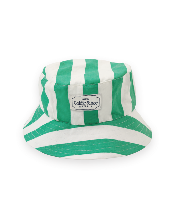 Goldie & Ace bucket hat // happy stripe