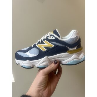 New Balance 9060 teens // vintage indigo/gold
