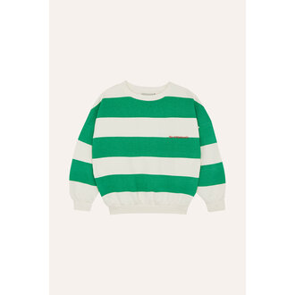 The Campamento green stripes sweatshirt // green