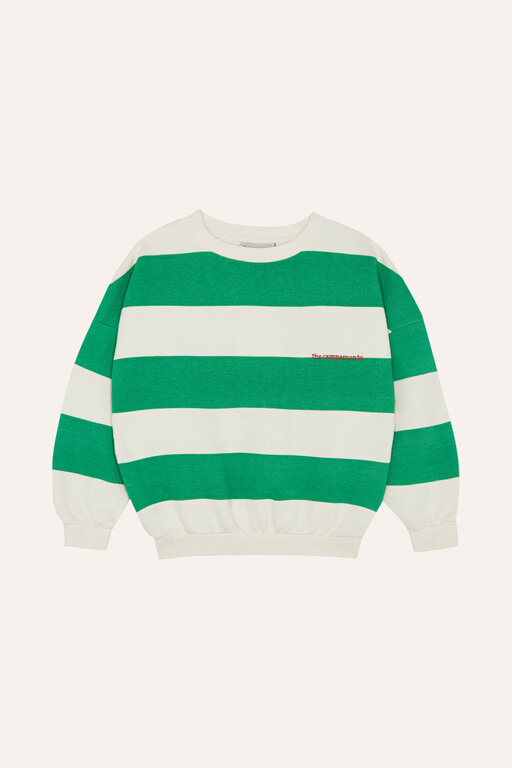 The Campamento green stripes sweatshirt // green