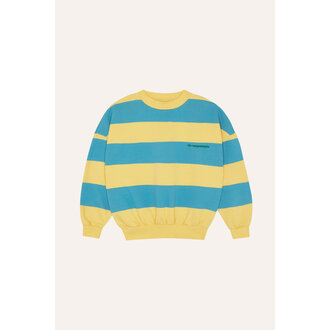 The Campamento blue stripes sweatshirt // yellow