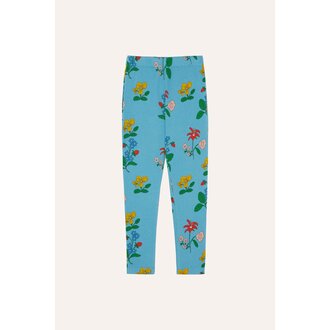 The Campamento flowers allover leggings // blue