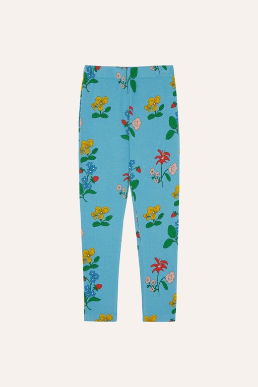 The Campamento flowers allover leggings // blue