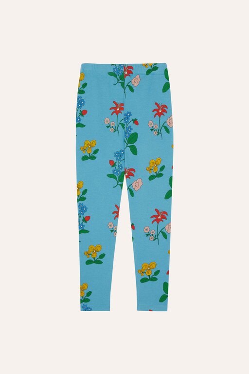 The Campamento flowers allover leggings // blue