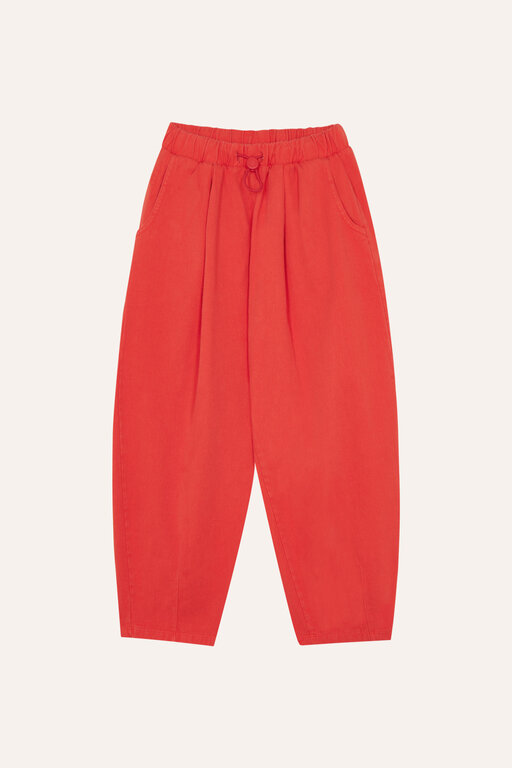 The Campamento red washed trousers // red