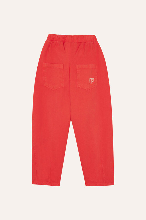 The Campamento red washed trousers // red
