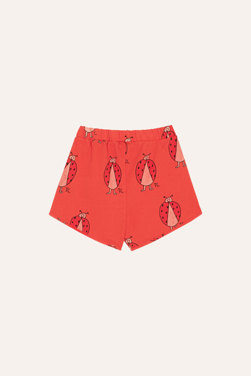 The Campamento ladybug allover shorts // red