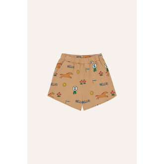 The Campamento horses allover shorts // camel