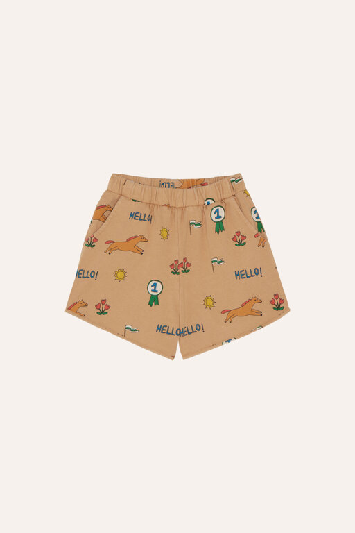 The Campamento horses allover shorts // camel