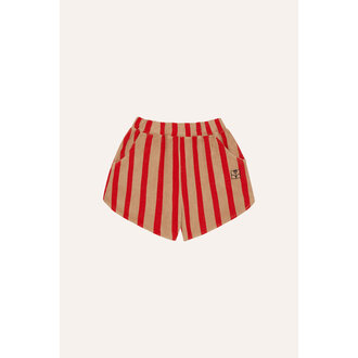 The Campamento red stripes shorts // camel
