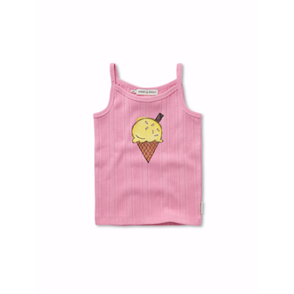 Sproet & sprout girls spaghetti top ice cream // podium pink