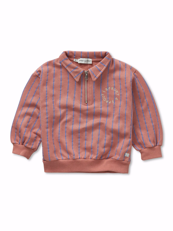 Sproet & sprout sweatshirt collar zip // rose dawn