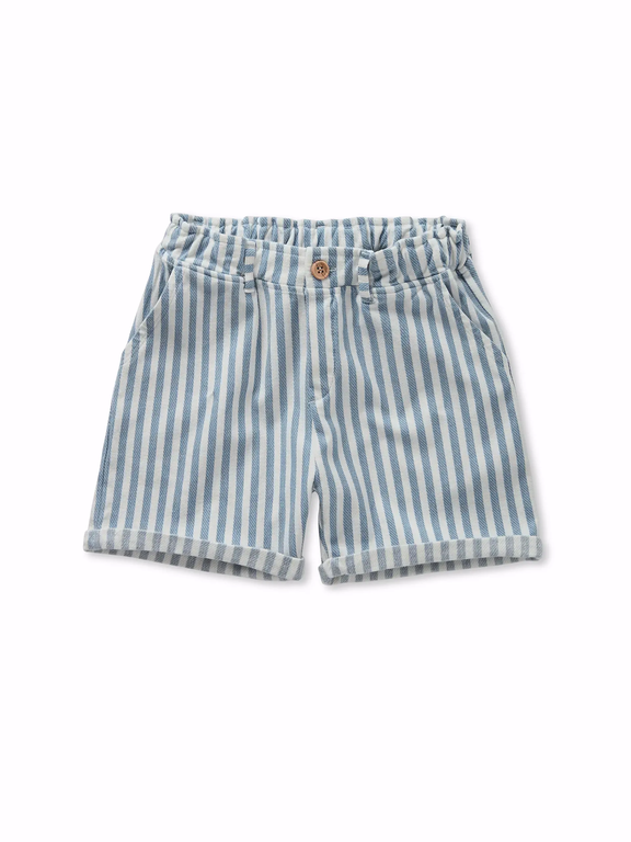 Sproet & sprout jersey twill chino shorts // denim blue