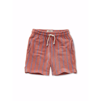 Sproet & sprout terry shorts small stripes // rose dawn