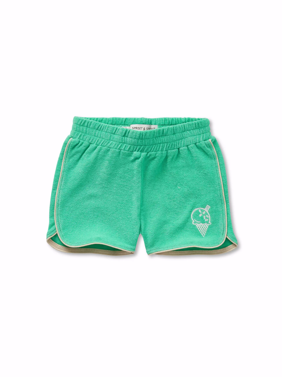 Sproet & sprout terry sport shorts green // jade green