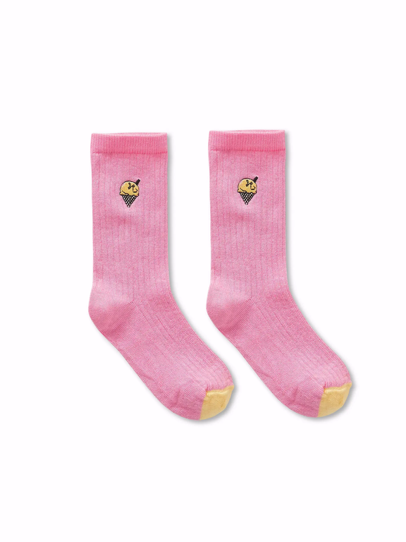 Sproet & sprout socks ice cream pink // podium pink