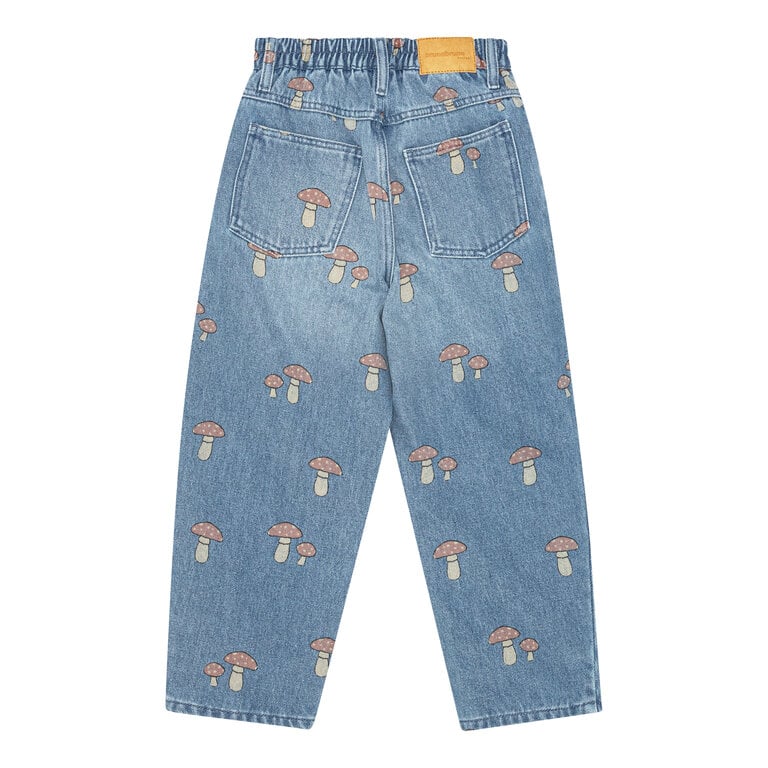 Brunobruno dorethy AOP jeans // mid blue denim