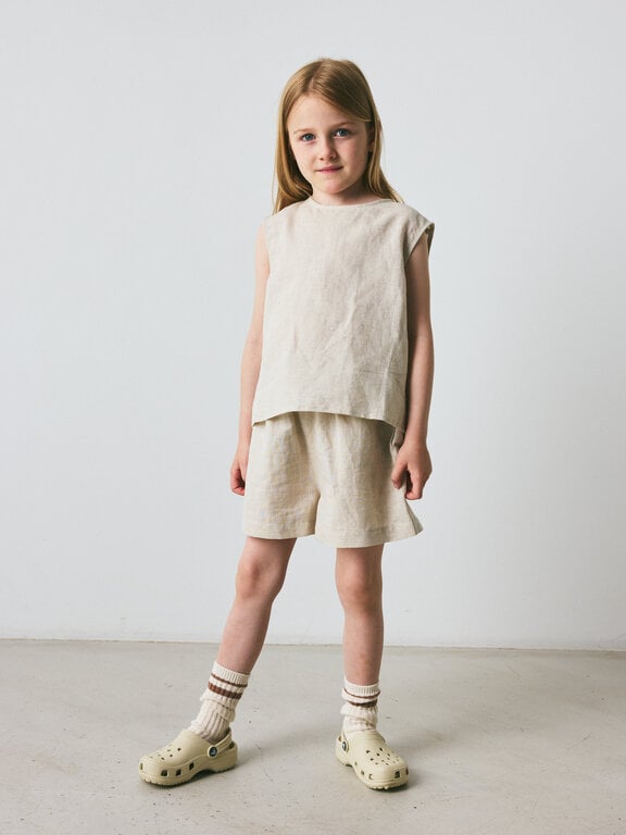 Brunobruno vida top // feather gray beige