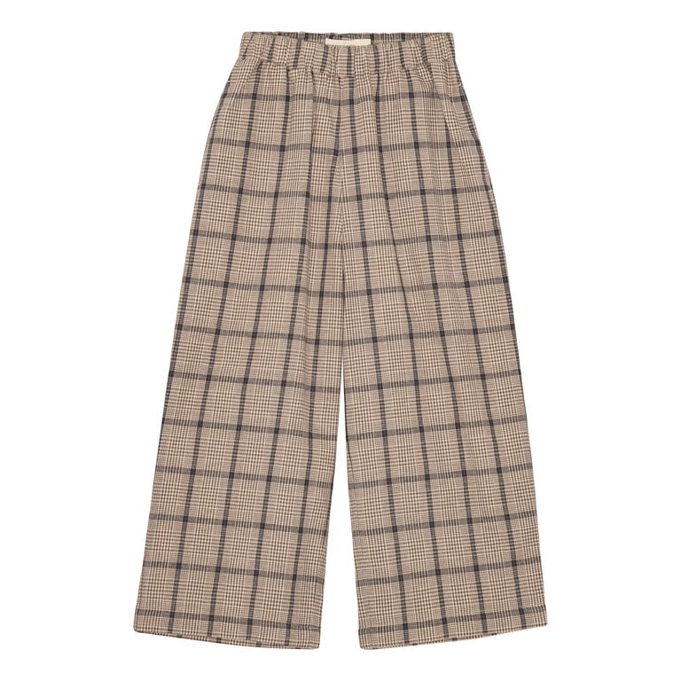 Brunobruno francis walnut check pants // walnut check