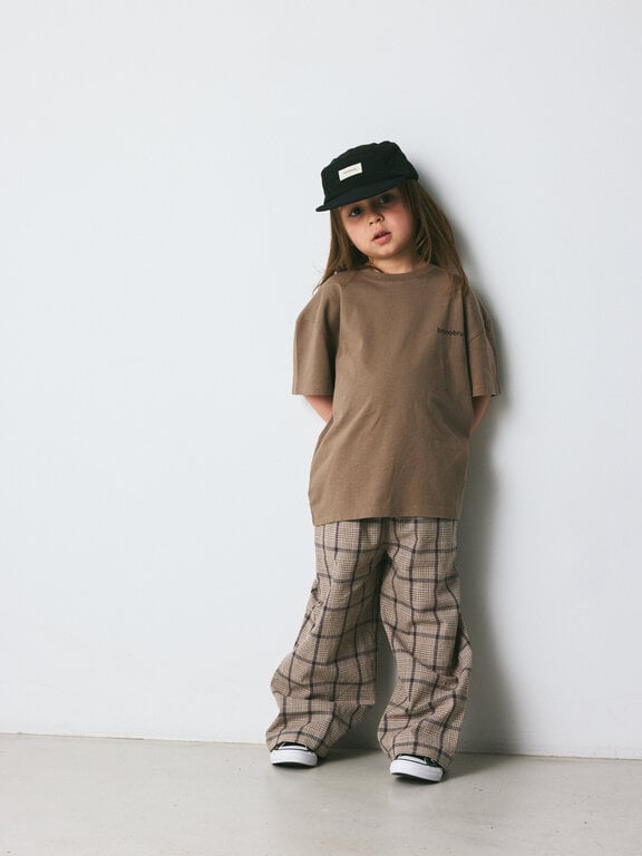 Brunobruno francis walnut check pants // walnut check