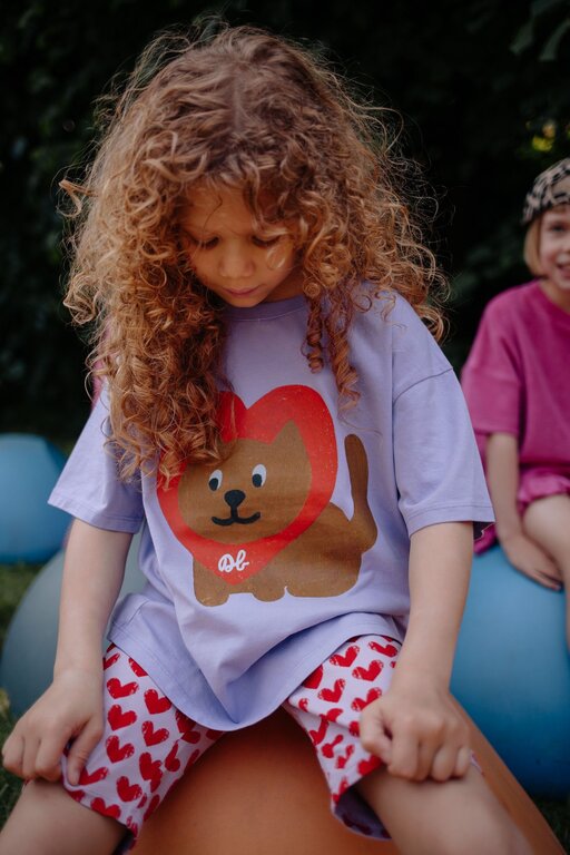 Daily Brat barkie boo tshirt // paars