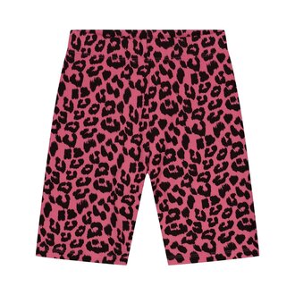 Daily Brat leopard biker shorts // pink cosmos