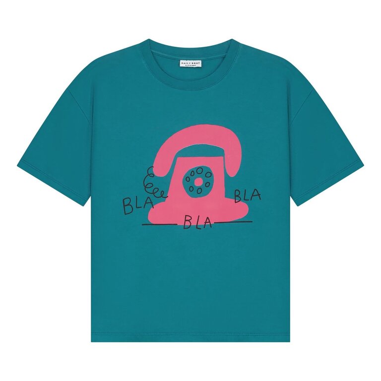 Daily Brat bla bla bla tshirt // teal