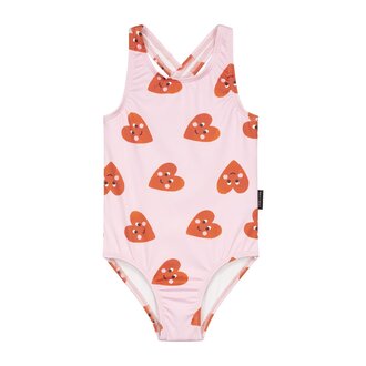 Daily Brat patty heart swim suit // pink