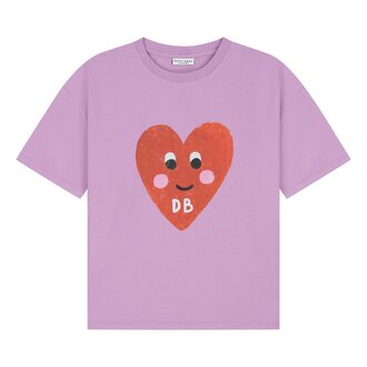 Daily Brat patty heart tshirt // lilavender