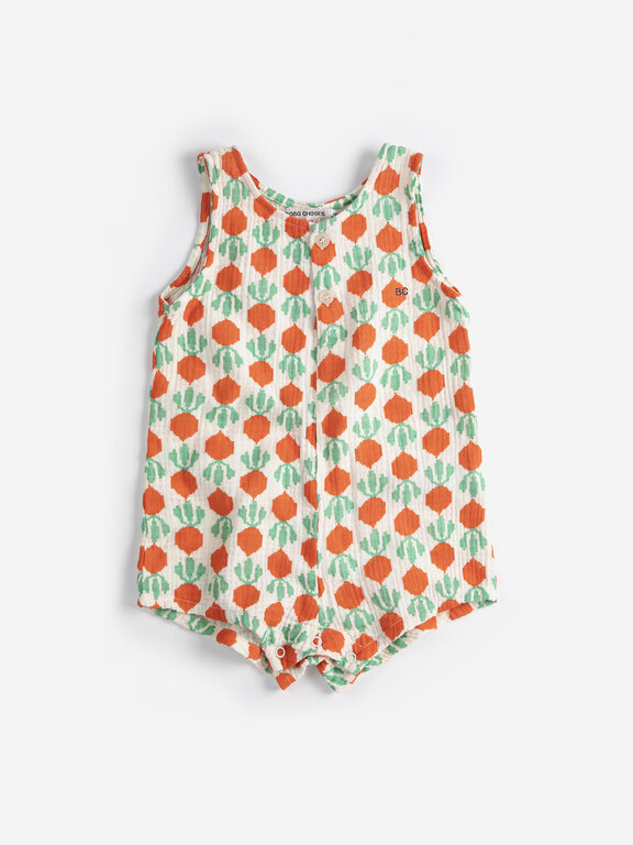 Bobo Choses cool radish all over woven playsuit // baby