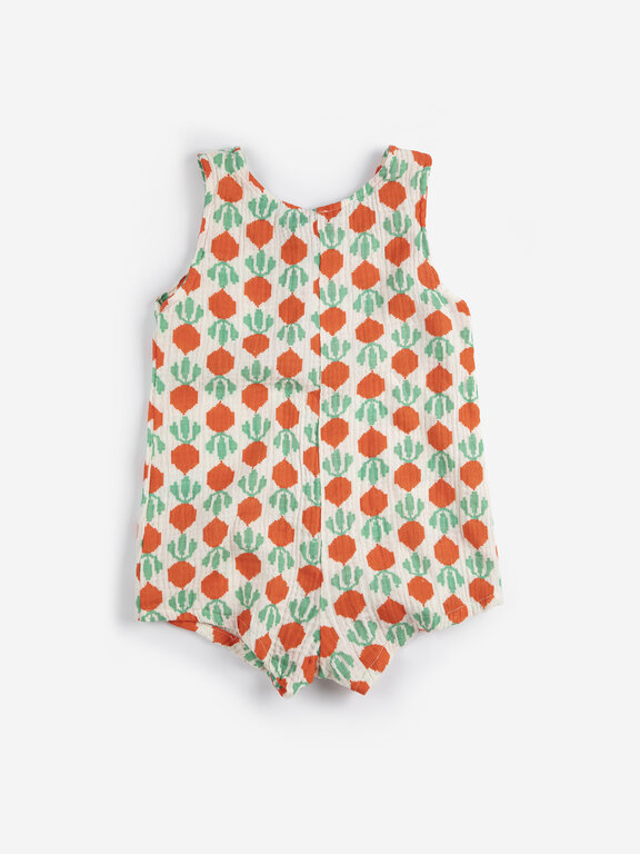 Bobo Choses cool radish all over woven playsuit // baby