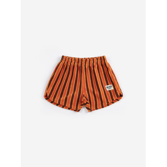 Bobo Choses striped brick terry cloth shorts // kids